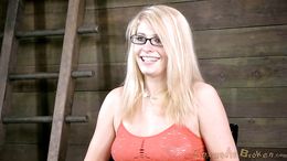 Bitch with a bent back got her holes roughly abused