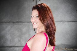 Fatty redhead hooker face-fucked by a big cock