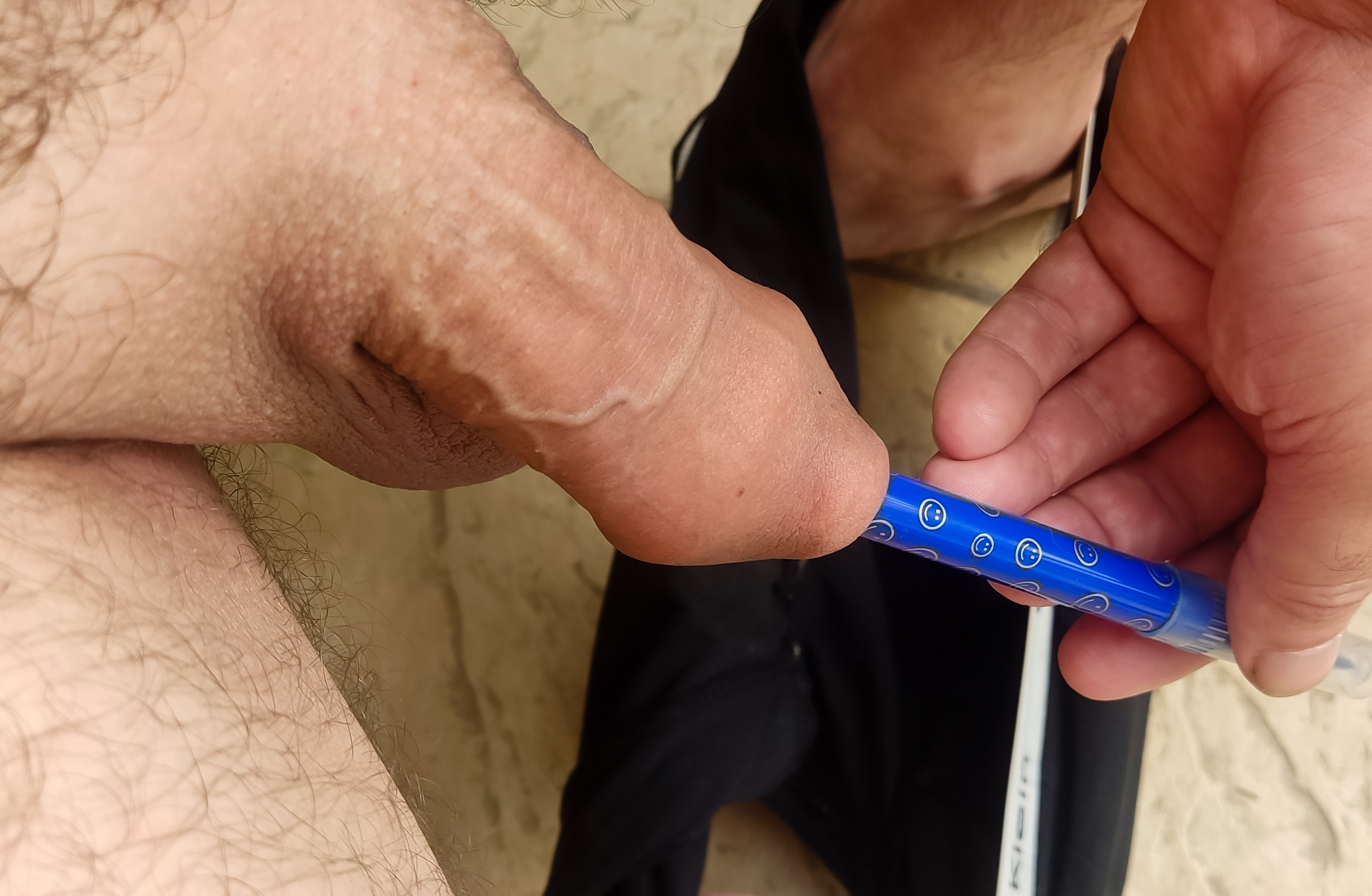 Foreskin play - sharpie