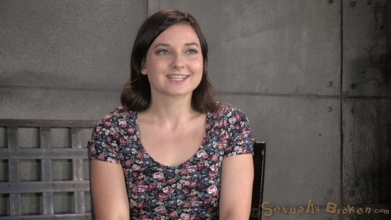 Teen in purple dress orally pleased her black master