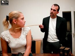 Teen asses need the taste of the school cane