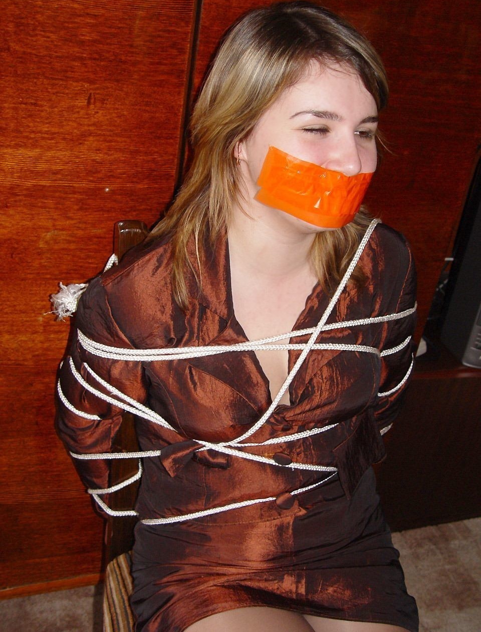 Pantyhose bondage