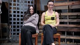 Crying young slut in extreme vaginal action