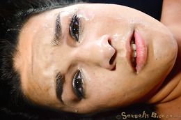 Smiling slut is a submissive dick-sucking hooker