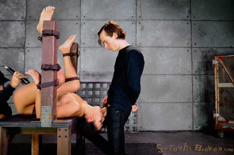 Innocent slut and BDSM teachers in the basement