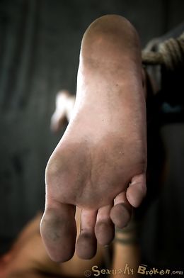 Bound upside down plain whore throat fucked hardcore